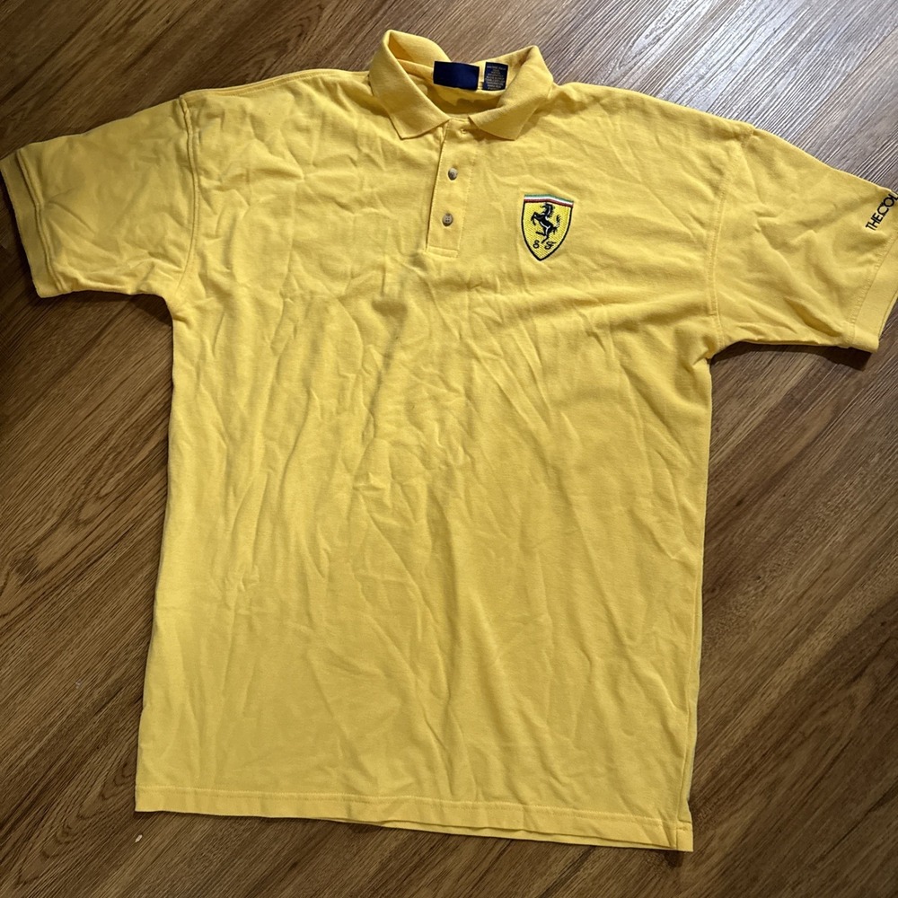 Ferrari The Collection Polo Shirt Size 2XL Yellow‎